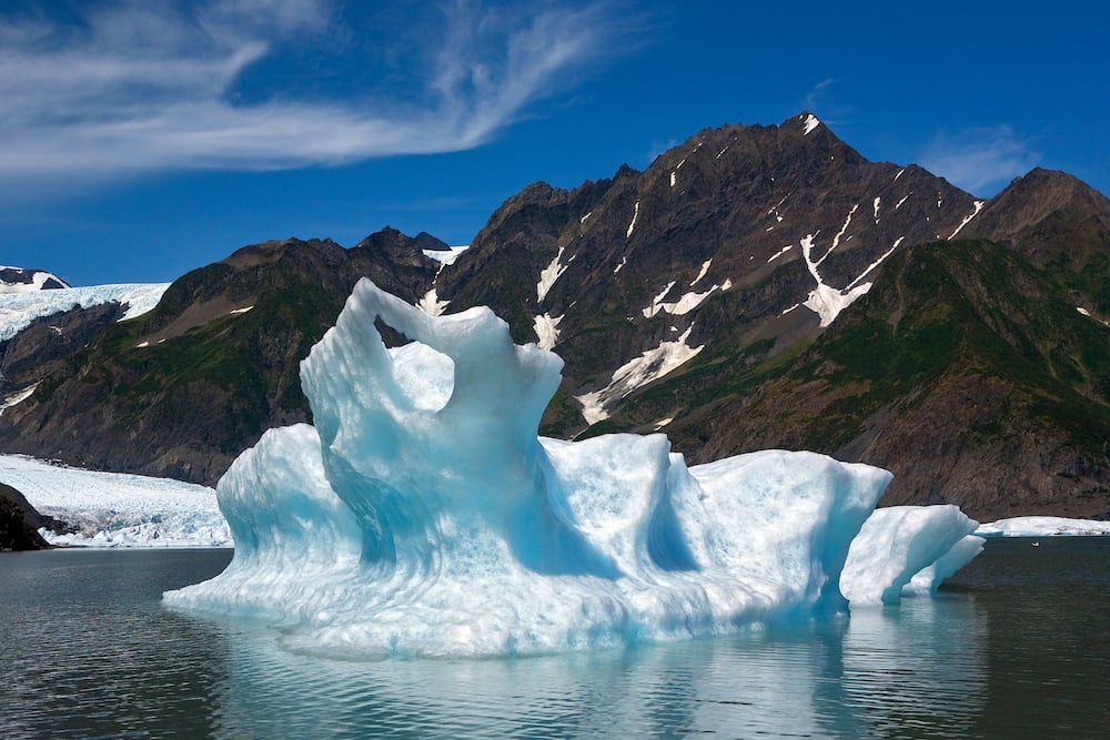 Iceberg near Kenai Fjords Glacier Lodge